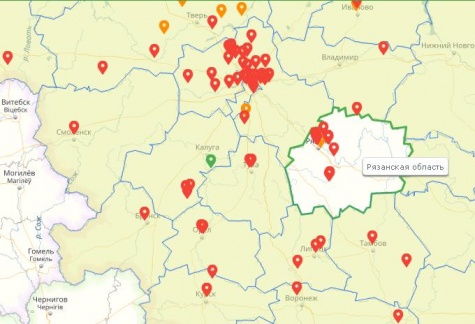 Тропа паустовского рязань на карте схема